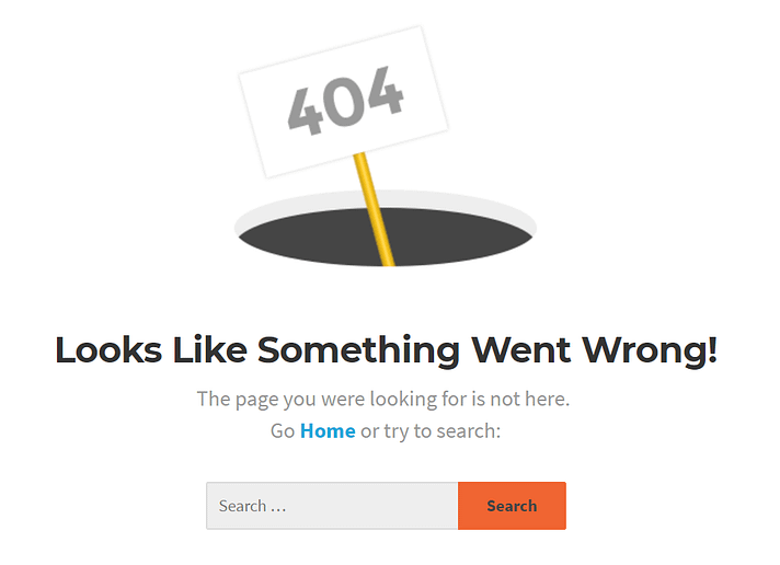 404 página